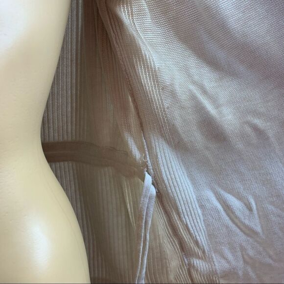 Lululemon Peace Of Mind Wrap Heathered White Ivory Hooded Mid Layer Sweater - Picture 6 of 9